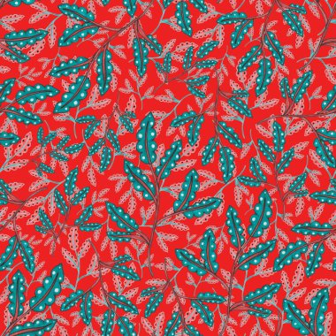 Çiçekli ve yapraklı suluboya desenler etnik tarzda. Çiçek süsleme. Geleneksel şal deseni. Tekstil tasarım dokusu. Kabilesel etnik klasik dikişsiz model..