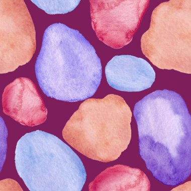 Modern suluboya, soyut desen, her amaç için harika tasarım. Kusursuz desenli, el çizimi lekeli. Suluboya soyut sanat geçmişi. Basit bir tasarım. Modern yaratıcı şablon.