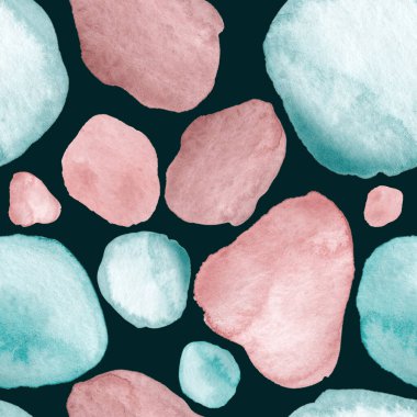 Modern suluboya, soyut desen, her amaç için harika tasarım. Kusursuz desenli, el çizimi lekeli. Suluboya soyut sanat geçmişi. Basit bir tasarım. Modern yaratıcı şablon.