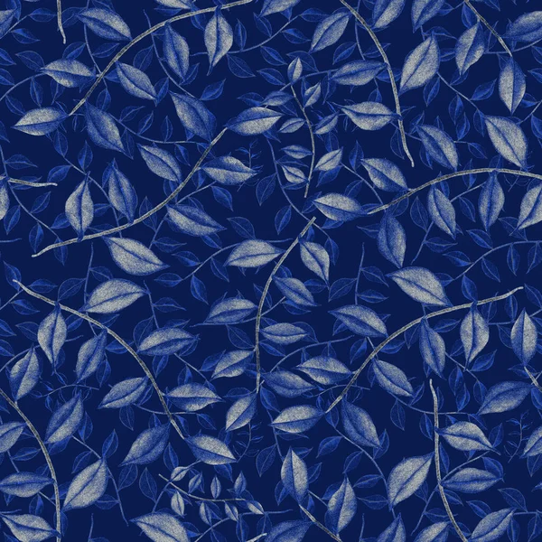 Vintage yapraklı suluboya desenli. Dekoratif tasarım için renkli yaprakları olan güzel bir botanik baskısı. Parlak bahar ya da yaz arkaplanı. Klasik düğün dekoru. Tekstil tasarımı.