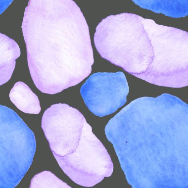 Modern suluboya, soyut desen, her amaç için harika tasarım. Kusursuz desenli, el çizimi lekeli. Suluboya soyut sanat geçmişi. Basit bir tasarım. Modern yaratıcı şablon.