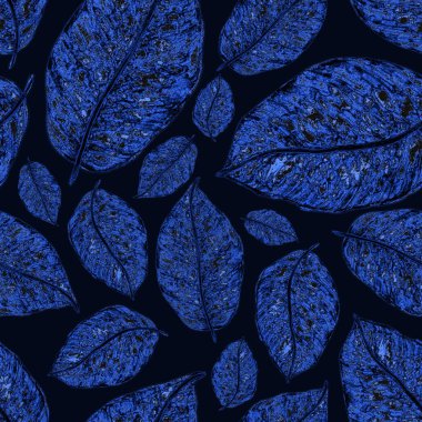 Tropikal yapraklarla suluboya kusursuz desen. Elle çizilmiş egzotik bitkilerle çok güzel bir iz. Mayo botanik tasarımı.