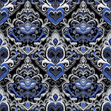 Renkli örgü desenli, klasik tarzda. Zarif bir etnik köken. El çizimi doğu sanatı. Kusursuz geometrik bağ dokusu.