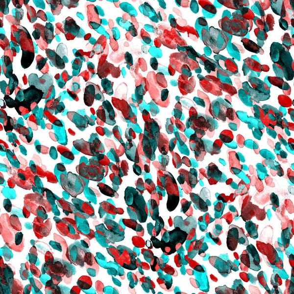 Suluboya, soyut, kusursuz desen. Parlak el yapımı elementlerle yaratıcı doku. Soyut renkli yazdırma.