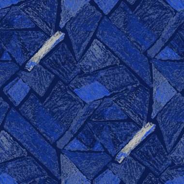 Renkli, soyut geometrik elementlerle yaratıcı, kusursuz desen. El yapımı doku. Grafik olarak soyut bir arkaplan. Çağdaş sanat. Moda modern tarzı.