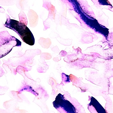 Suluboya, soyut, kusursuz desen. Parlak el yapımı elementlerle yaratıcı doku. Soyut renkli yazdırma.