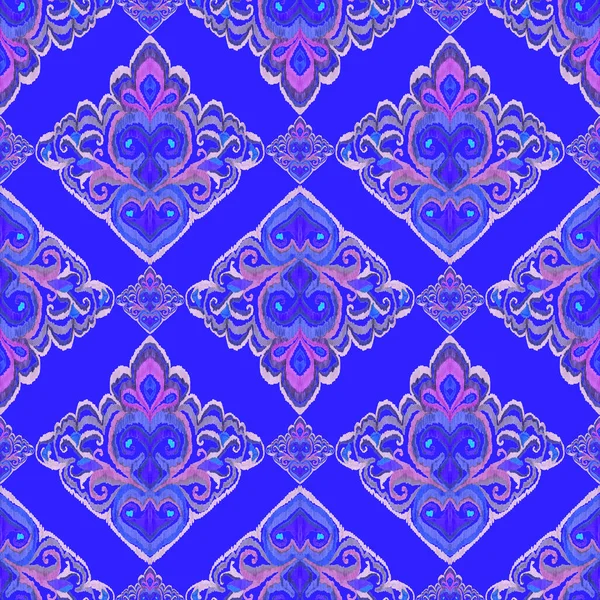 Patrón Ikat Colorido Estilo Vintage Fondo Étnico Elegante Arte Oriental — Foto de Stock