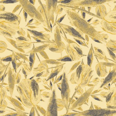 Çiçeklerle suluboya kusursuz desen. Klasik çiçek desenleri. Çiçeksiz desen. Botanik sanatı. Çiçek botanik koleksiyonu. Çiçek seti. Suluboya botanik tasarımı.