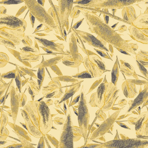 Çiçeklerle suluboya kusursuz desen. Klasik çiçek desenleri. Çiçeksiz desen. Botanik sanatı. Çiçek botanik koleksiyonu. Çiçek seti. Suluboya botanik tasarımı.