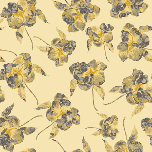 Watercolor Seamless Pattern Flowers Vintage Floral Pattern Flower Seamless Pattern — Stock Photo, Image