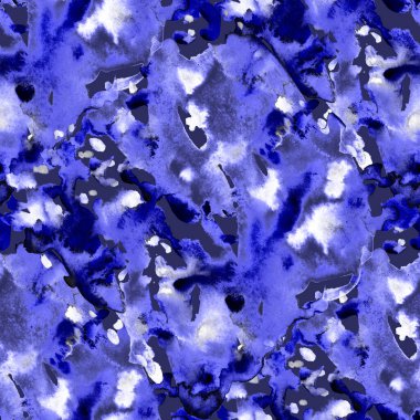 Suluboya, soyut, kusursuz desen. Parlak el yapımı elementlerle yaratıcı doku. Soyut renkli yazdırma.