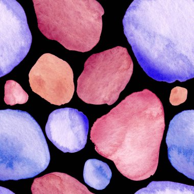 Modern suluboya, soyut desen, her amaç için harika tasarım. Kusursuz desenli, el çizimi lekeli. Suluboya soyut sanat geçmişi. Basit bir tasarım. Modern yaratıcı şablon.