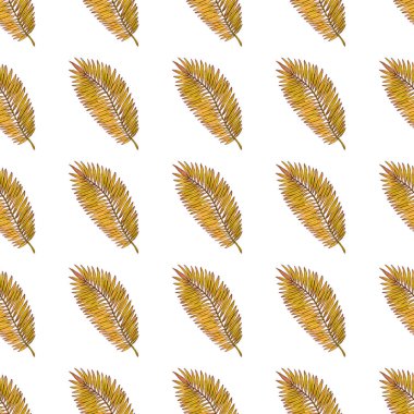 Tropikal yapraklarla suluboya kusursuz desen. Elle çizilmiş egzotik bitkilerle çok güzel bir iz. Mayo botanik tasarımı.