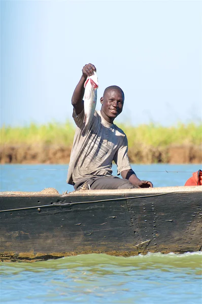 A lucky fishing — Stock Photo, Image