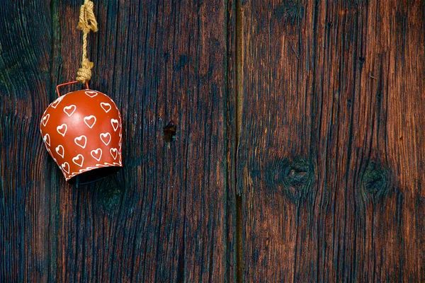 Herzen auf einer Glocke — Stockfoto
