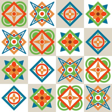 Meydanlarda geometrik seamless modeli
