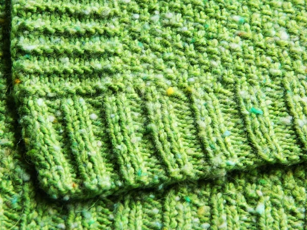 Yeşil şal örgü — Stok fotoğraf