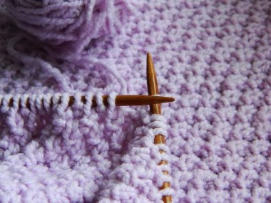 Örgü desen iğne ile