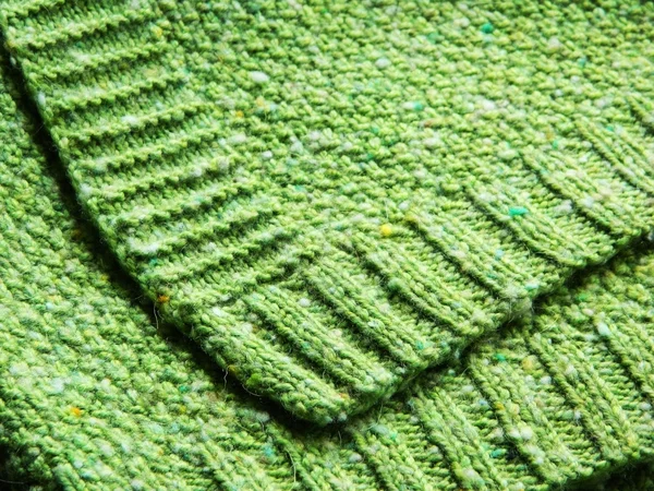 Tricot plaid vert Photo De Stock