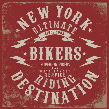 Vintage motorcu amblemi 