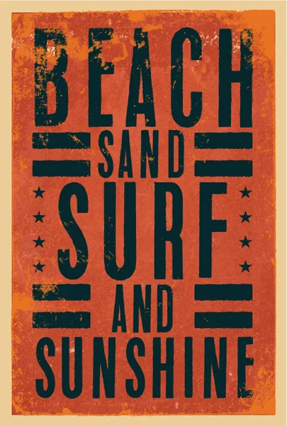 Vintage sörf grafik 