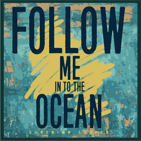 Vintage sörf grafik 