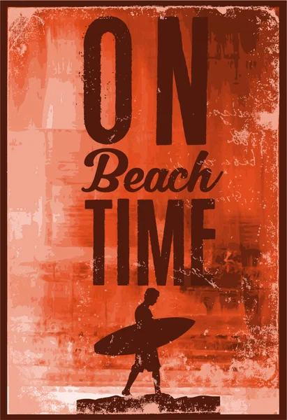 Vintage sörf grafik 