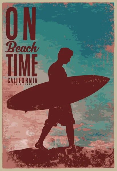 Vintage Surfing Graphics — Stock Vector