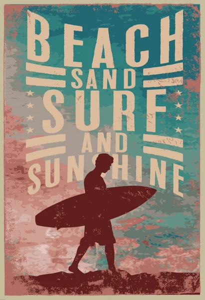 Gráficos de vintage surf — Vetor de Stock