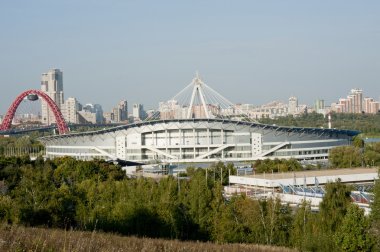 Kanal Krylatskoye içinde kürek.