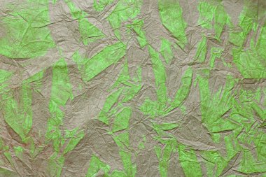 Yeşil kırılmış Craft Kağıt arka plan doku.