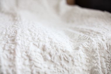 Cracelures gelinlik üzerinde fotoğrafı 