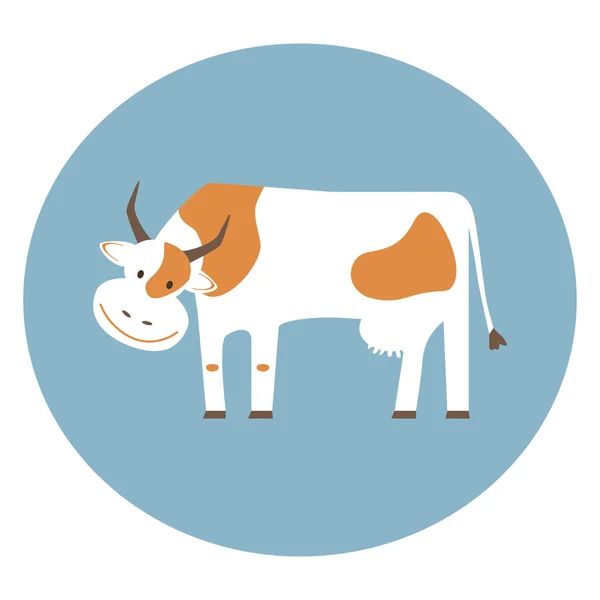 Cute Cow Logo — Stock Vector