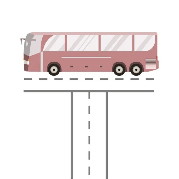 Autobus na silnici — Stockový vektor