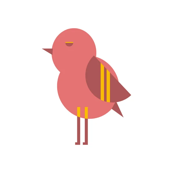 Красочная симпатичная птица — стоковый вектор