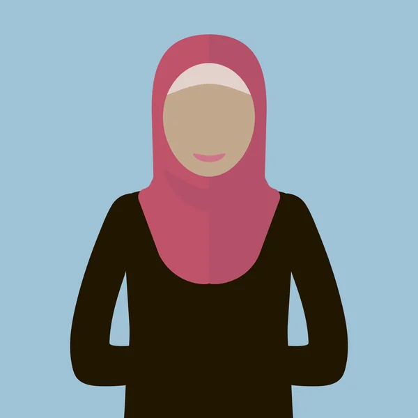 Ikone muslimischer Frauen — Stockvektor