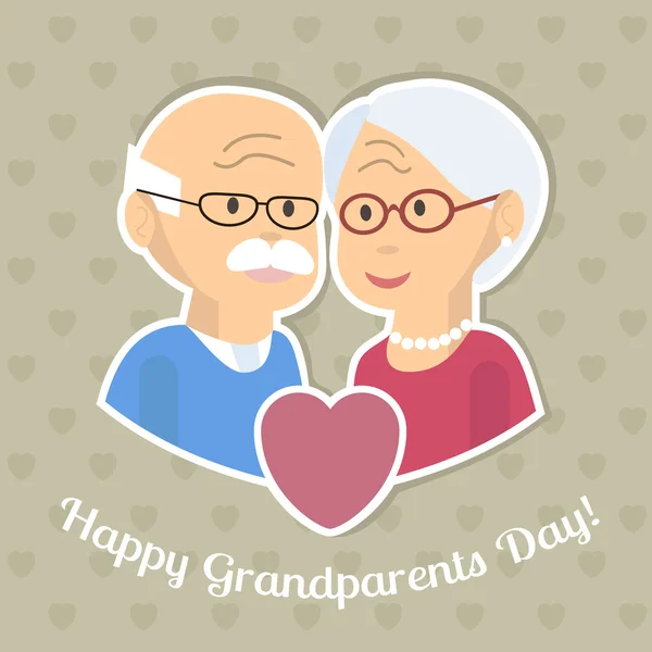 Grandparents Day Card — Stock Vector