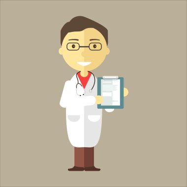 Doktor adam stetoskop ile