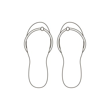 Sahil sandaletleri simgesi