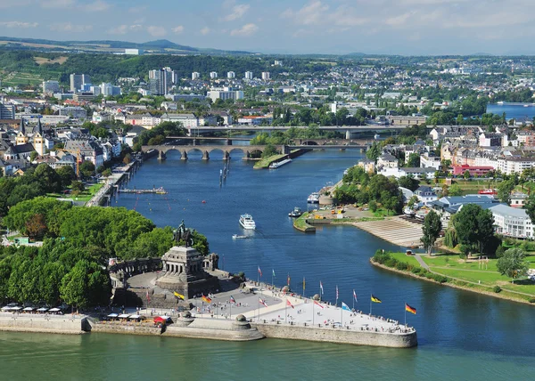 Koblenz 'deki Alman köşesi. — Stok fotoğraf
