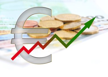 Diyagram yukarı doğru renk gradyan ile