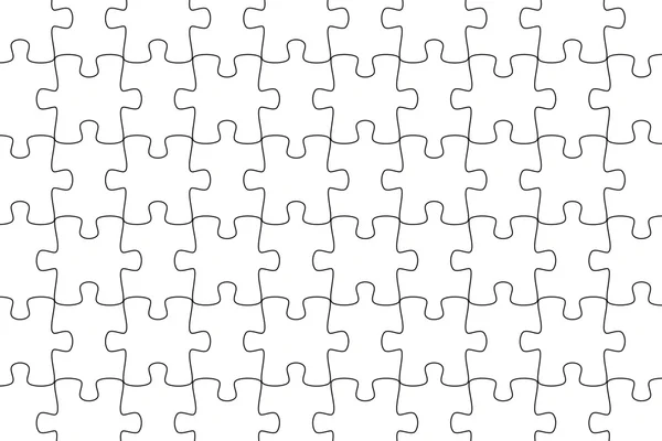 Puzzle biały tło układanki — Zdjęcie stockowe