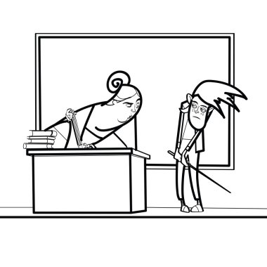 Öğretmen ve okul okul çocuğu