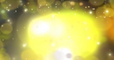 Parçacıklar - Altın Döngü .7 Hız Animasyonlu Soyut Arka Plan; altın, sarı ve beyaz renkli bir illüstrasyon animasyon. Başarı ve zenginlik.