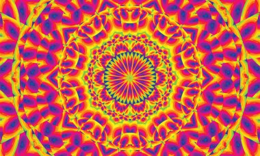 Konsantrik sürekli değişen arka plan