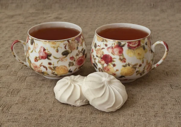 Malvaviscos dos taza de té — Foto de Stock