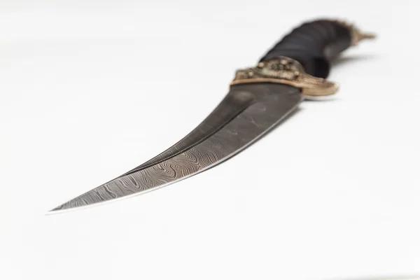 Oriental Knife laying on  white background — Stock Photo, Image