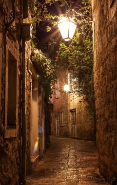 Old Town Budva Karadağ - mimari seyahat arka plan