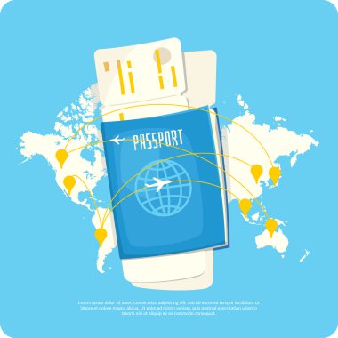 Bir yaz tatili kavramsal vektör çizim.