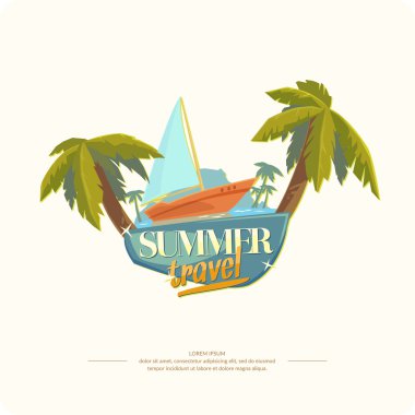 Parlak, renkli poster .